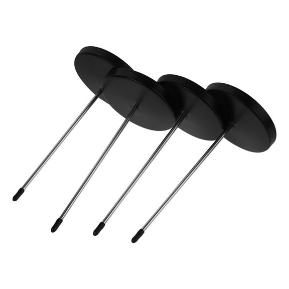 ETEREAUTY 4Pcs Black Metal Receipt Holder Spike for Desk Memo Bill Organizer Restaurant Office Use