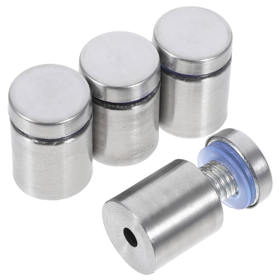ETEREAUTY 4Pcs Heavy Duty Stainless Steel Glass Fasteners Wall Mounts for Picture Frame Standoff Nails