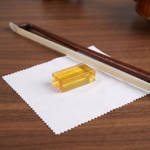 ETEREAUTY 4Pcs Natural Rosin for String Instruments Violin Viola and Cello Bow Accessories Light Brown