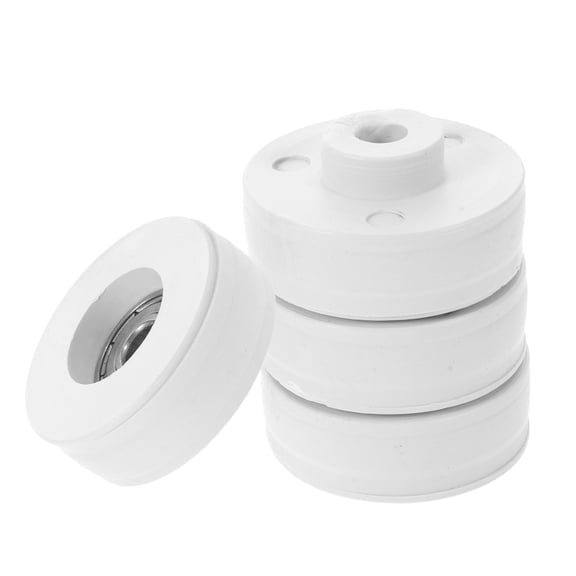 ETEREAUTY 4Pcs Heavy Duty Adjustable Channel Track Hanger Rollers for Garden Greenhouse Doors