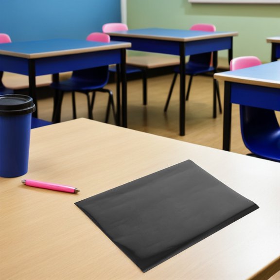 ETEREAUTY 4Pcs Self Adhesive Magnetic Chalkboard Paper Removable Vinyl Wall Decal for Home and Office