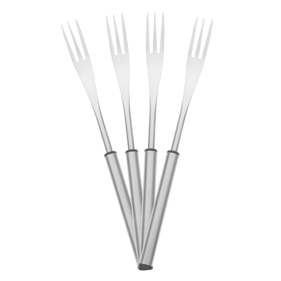 ETEREAUTY 4Pcs Multifunctional Stainless Steel Fondue Forks for Kitchen Use with Three Prong Design