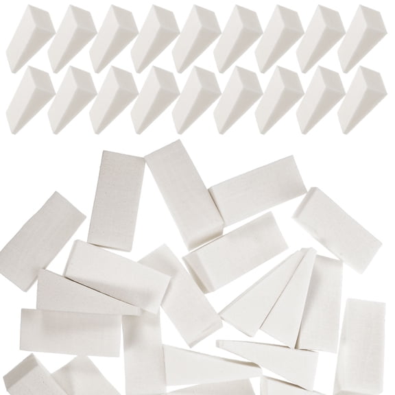 ETEREAUTY 50Pcs Pottery Sponges White Blending for Professional Design and DIY Projects