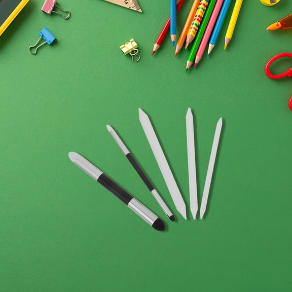 ETEREAUTY 5Pcs Double Headed Blending Sponge Pen Set Assorted Colors Washable Drawing Tools for Highlight Shadow