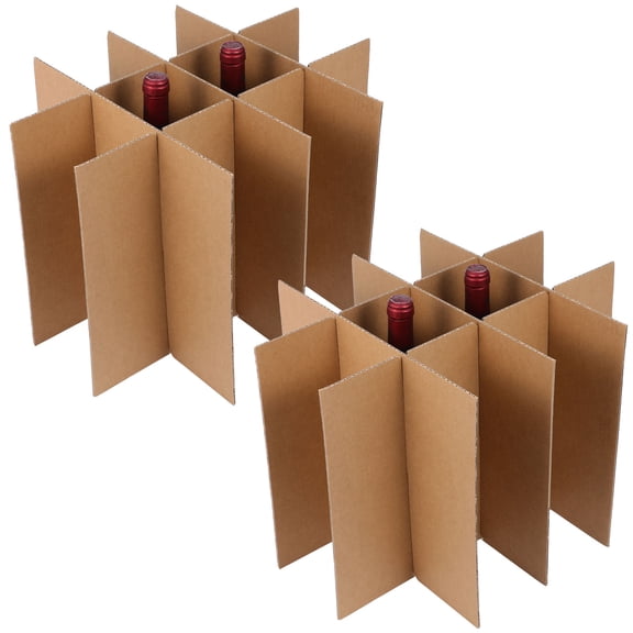 ETEREAUTY 5Pcs Easy Install Beige Shipping Box Dividers for Glassware and Electronics