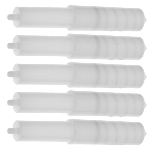 ETEREAUTY 5Pcs White Spring Loaded Toilet Paper Roller Spindle Insert for Bathroom Dispenser
