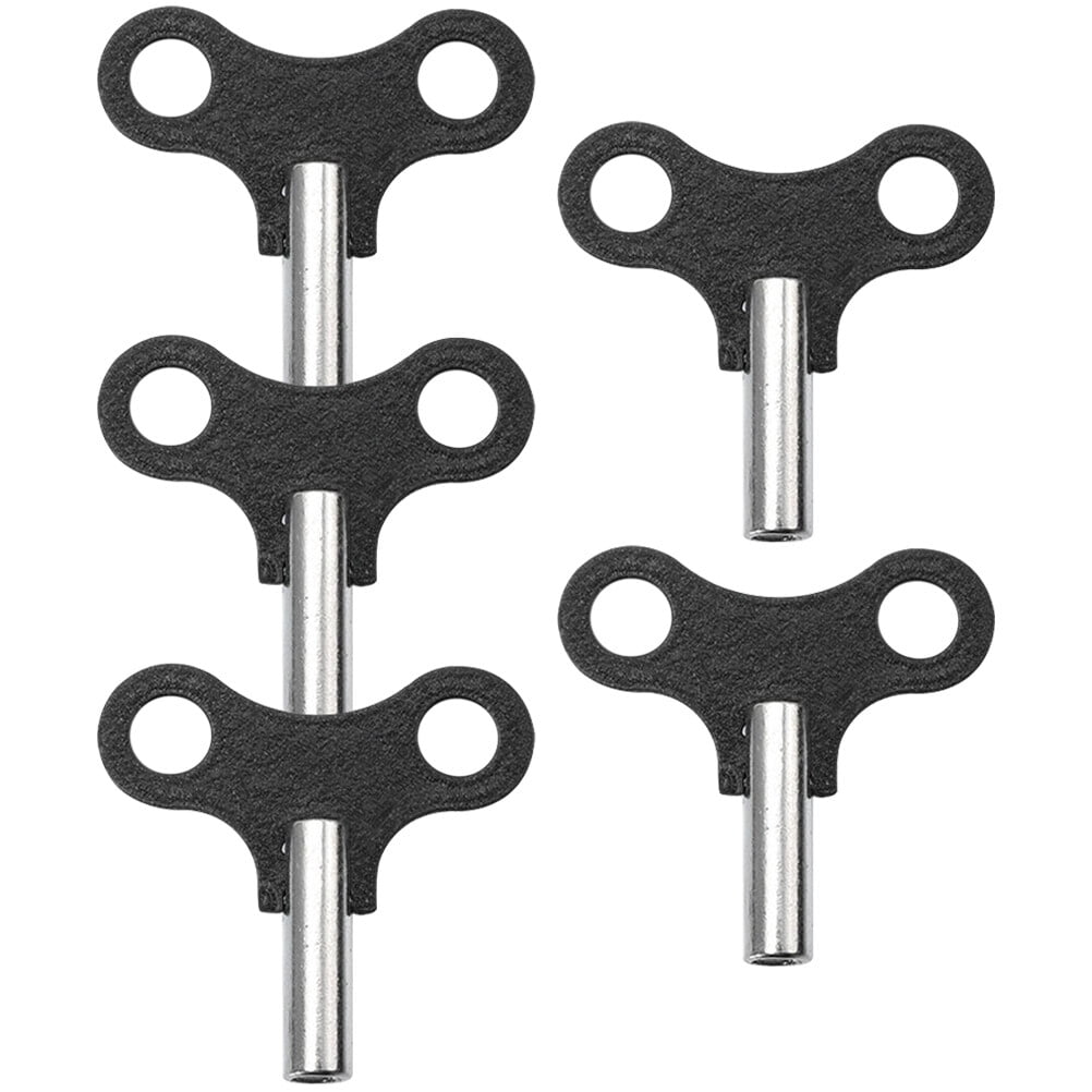 ETEREAUTY 5pcs Clock Winding Keys Metal Clock Keys Clock Repair Kit