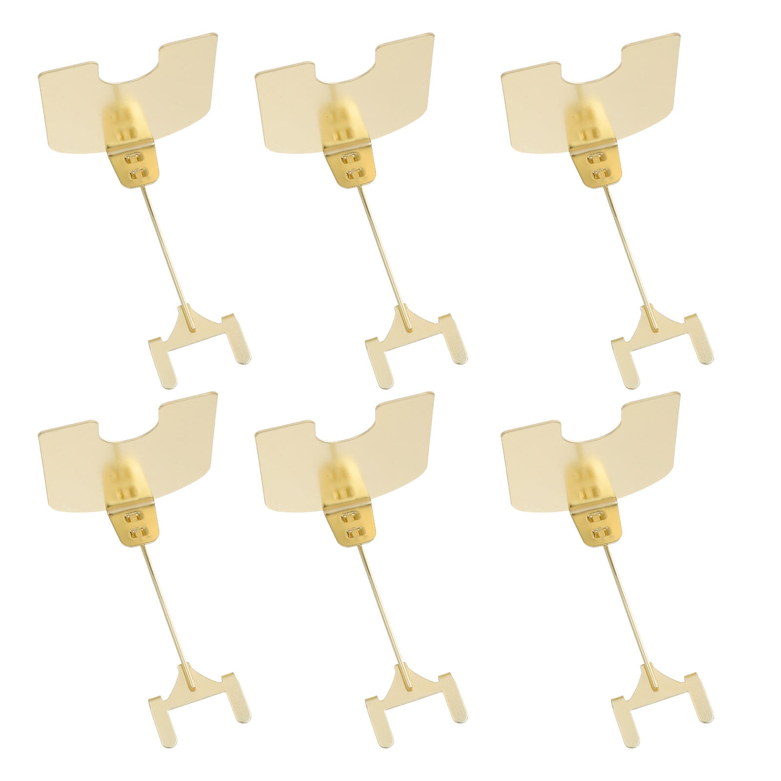 ETEREAUTY 6Pcs Metal Shelf Sign Clips Golden Color Retail Display ...