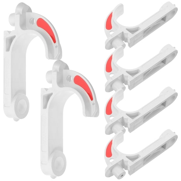 ETEREAUTY 6Pcs Mining Cable Ceiling Hooks Plastic Insulation J Clips Multi Color Cable Management