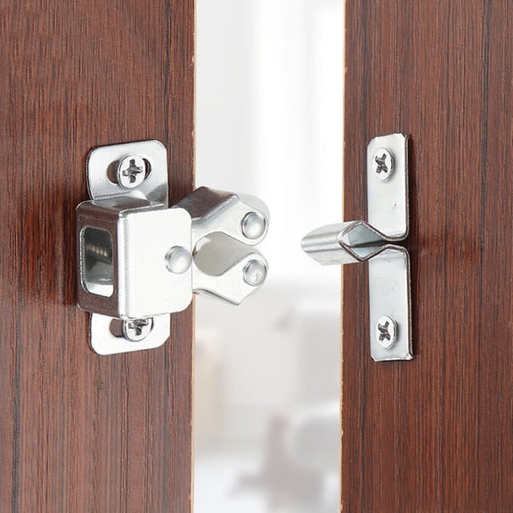 ETEREAUTY 6Pcs Smooth Plated Silver Ball Roller Catches for Interior Cabinet Door Closures