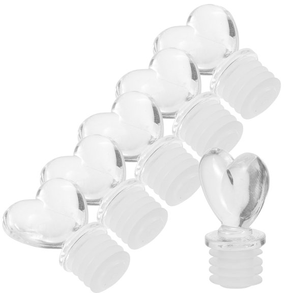 ETEREAUTY 6Pcs Transparent Decorative Bottle Plugs Versatile Caps for Perfume and Makeup Containers