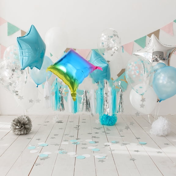 ETEREAUTY 6pcs Small Foil Balloons Aluminum Foil Square Balloons For Celebrations Event Decorators