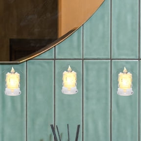 ETEREAUTY Window Electric Candle Suction Cups Transparent PVC Plastic for Daily Use 8Pcs