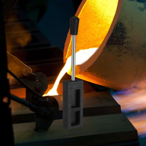 ETEREAUTY Graphite Metal Casting Mold with Metal Handle for Safe and Efficient Home Use in Plated Gold Plated Silver Copper Melting