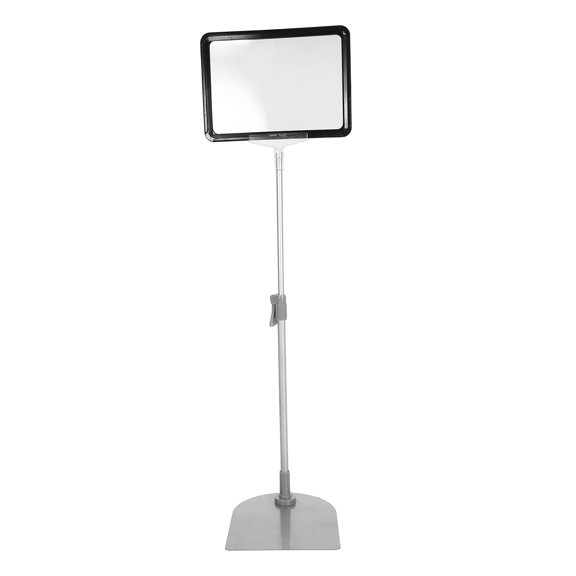 ETEREAUTY Elegant Plastic Poster Holder Stand with Stable Base for Table Sign Display