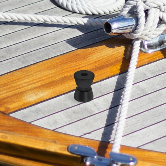 ETEREAUTY Anchor Handling Roller for Boats Black Nylon Marine Bow Roller with Smooth Anchor Line Movement