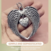 ETEREAUTY Metal Angel Wing Ornament Plated Silver Car Rearview Mirror Hanging Accessory