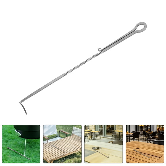 ETEREAUTY Precision Flipping Bbq Meat Turner Hook with Comfortable Handle