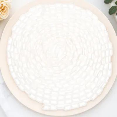 ETEREAUTY Barrier Chain Plastic Safety Chain White Isolation Traffic Management for Outdoor Use 1Set