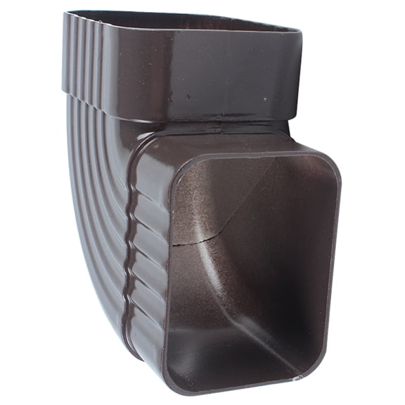 ETEREAUTY Black Aluminum Downspout Elbow 90 Degree Bend for Easy Gutter Drainage Connection