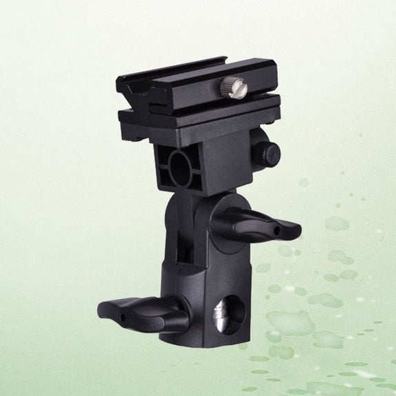 ETEREAUTY Black Camera Flash Bracket Mount with 180 Degree Angle Adjustment for Dslr Flash Accessories