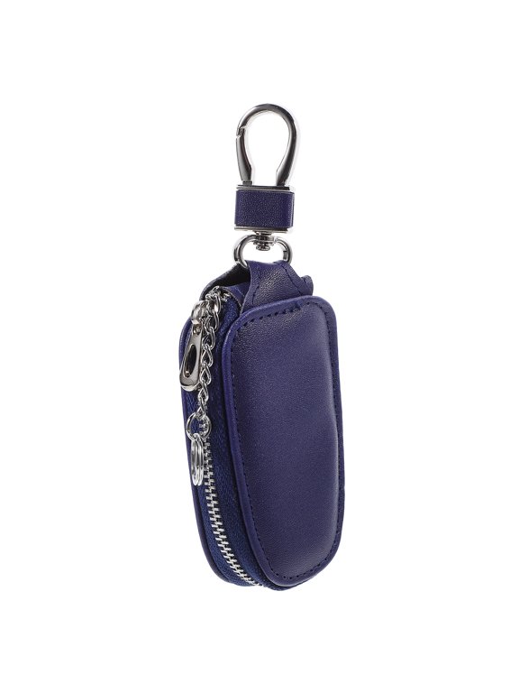 Blue Small Key Bag for Car Keys Zipper Key Case Durable and Tear Resistant Storage