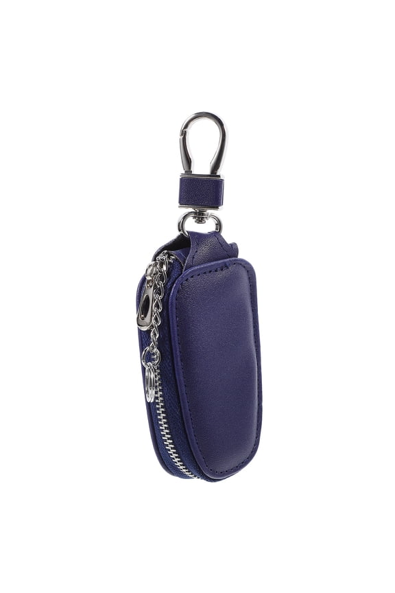Blue Small Key Bag for Car Keys Zipper Key Case Durable and Tear Resistant Storage