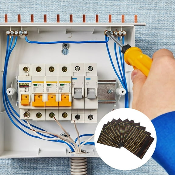 ETEREAUTY Breaker Panel Labels Self Adhesive for Clear Electrical Circuit Classification