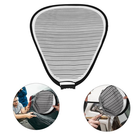 ETEREAUTY Car Dent Detection Reflector Board with Foldable Triangular Stripe Design for Easy Use