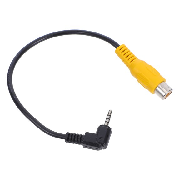 ETEREAUTY Car Video Adapter Converter Cable Black Copper for Tech Users Connection 1Set