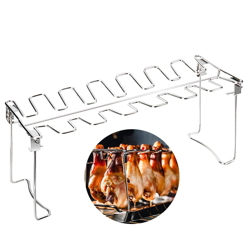 ETEREAUTY Chicken Leg Rack for Grill, Premium Stainless Steel Chicken Drumstick Rack, Chicken