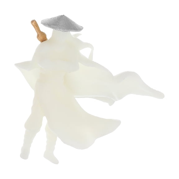 ETEREAUTY Chinese Decorative Sculpture Resin Warrior Figure Traditional Miniature Decor 1Pcs