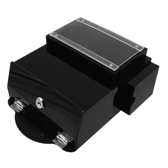 ETEREAUTY Compact Lockable Acrylic Charity Tip Box for Secure Donation and Suggestion Storage