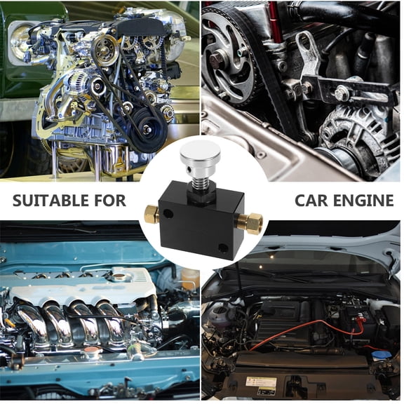 ETEREAUTY Compact Brake Line Lock Brake Lock Aluminum Alloy Black for Car Owners 1Pcs