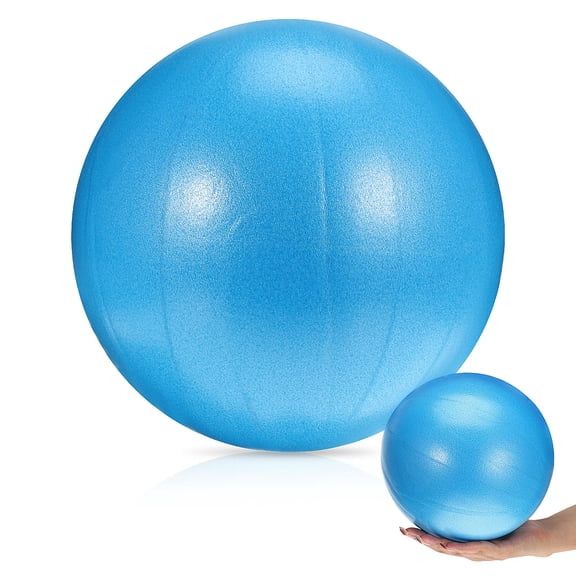 ETEREAUTY Compact Pilates Fitness Ball Blue PVC Material for Stability and Core Strengthening