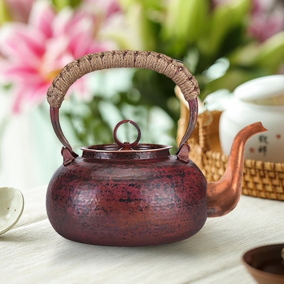 ETEREAUTY Dark Brown Metal Teapot Pouring Spout Replacement for Water Kettle with Long Curved Design