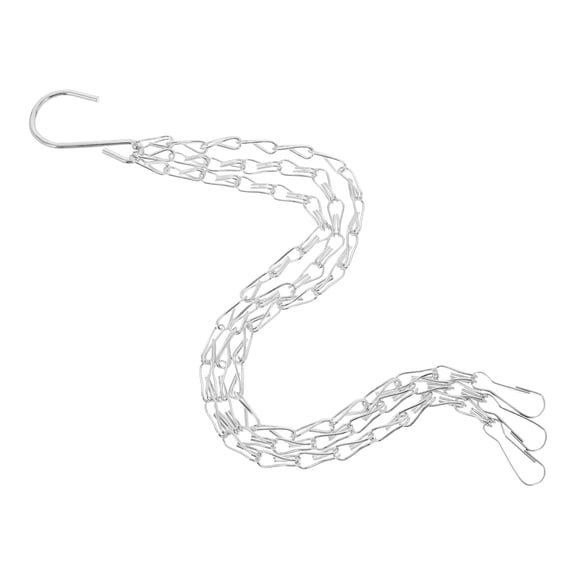 ETEREAUTY Decorative Wall Hooks Hanging Chains With Hook Iron White 1Pcs For Outdoor Hanging Baskets