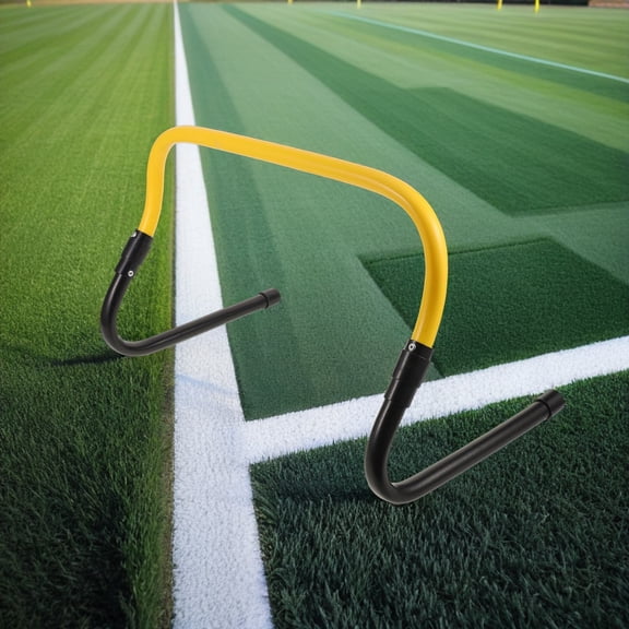 ETEREAUTY Detachable Yellow Agility Training Hurdles Plastic Bars for Football Soccer Coordination