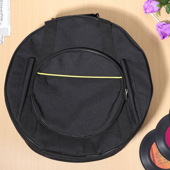 ETEREAUTY Dual Use Black Snare Drum Carrying Bag with Shoulder Strap and Hand Carry Design
