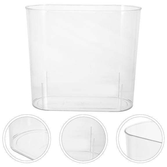 ETEREAUTY Durable Plastic Fish Bowl Transparent Aquarium for Desktop Garden and Wedding Decor