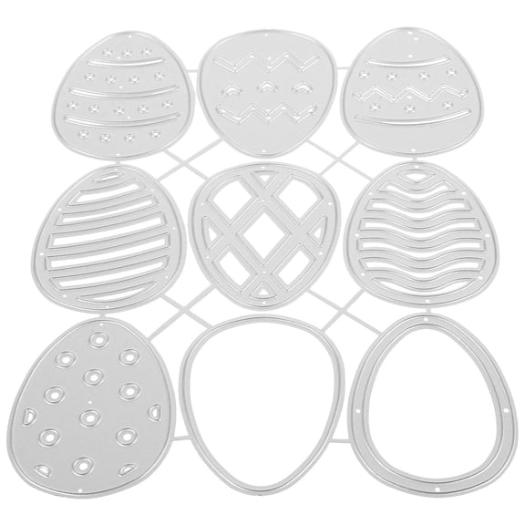 ETEREAUTY Durable Plated Silver Metal Cutting Die for Precise Paper Fabric Cutting DIY Tools