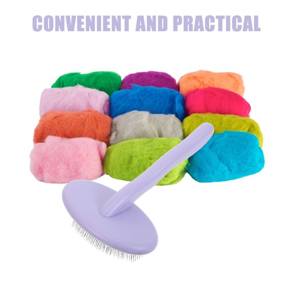 ETEREAUTY Durable Wool Carder Tool with Stainless Steel Needles for Quick Fiber Separation
