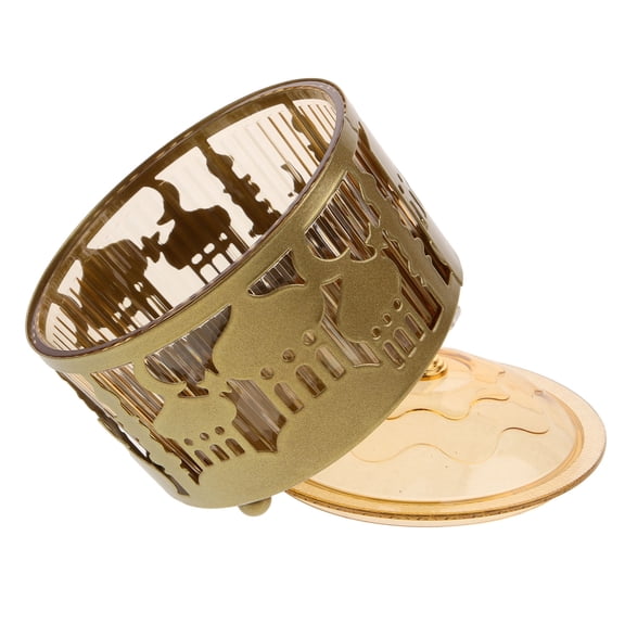 ETEREAUTY Golden Metal Ramadan Candy Tray for Snacks and Dried Fruits Decorative Eid Serving Plate