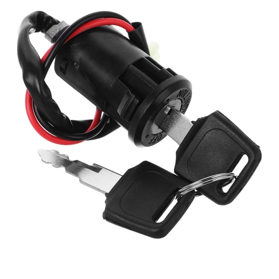 ETEREAUTY Electric Ignition Switch Panel Black with Key for Scooter Atv Motorcycle Vehicles