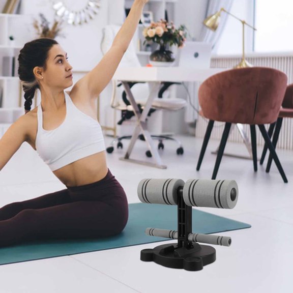 ETEREAUTY Ergonomic Abdominal Trainer Portable Sit Up Assistant Device PP PVC Foam Steel for Home Exercise 1Pack