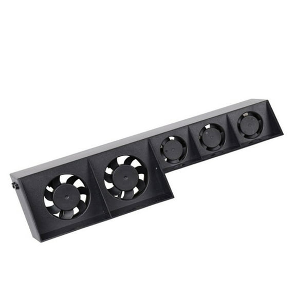 ETEREAUTY External Cooler Fan for Console with Automatic Shutoff and High Speed Black Design