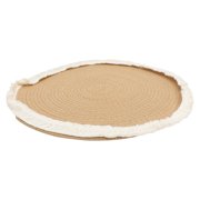 ETEREAUTY Farmhouse Rug Round Braided Cotton Floor Coverage for Entryway 1Pcs