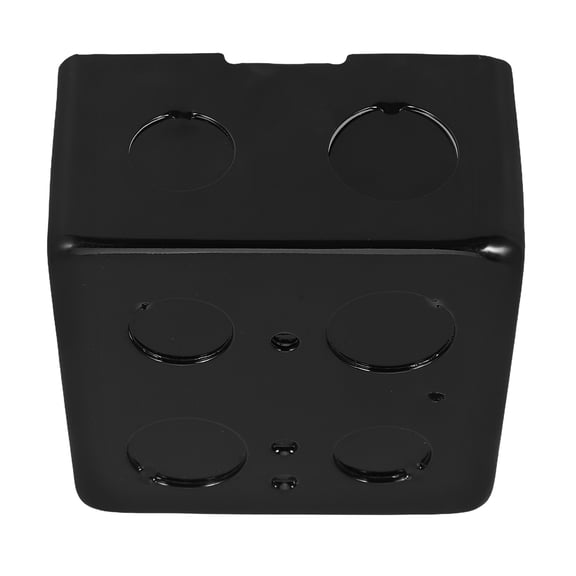 ETEREAUTY Floor Outlet Electrical Box with Black Enamel Base for Durable Home Power Outlet Installation