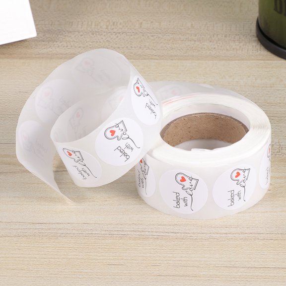 ETEREAUTY Food Package Decal White Baking Sticker Labels with Strong Adhesion and Tear Resistant Material
