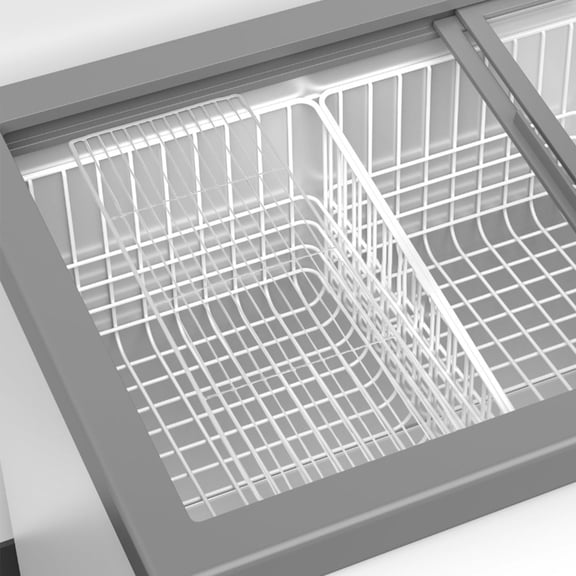 ETEREAUTY Chest Freezer Divider White Iron Wire Organizer for Freezer Storage Separation